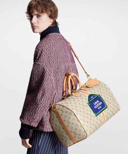 Alternative view of Louis Vuitton Keepall Bandouliere 45 Bag Beige For Men 17,7in/45cm M23529