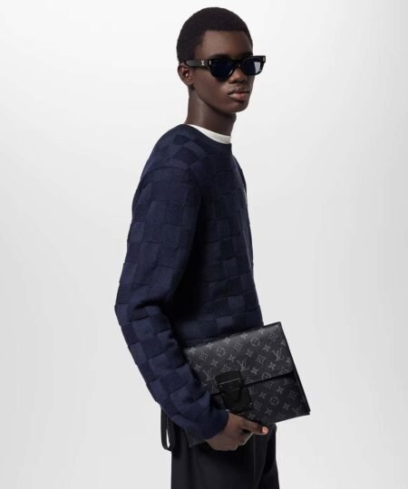 Alternative view of Louis Vuitton Pochette S-Lock Bag Black For Men 11in/28cm M82598