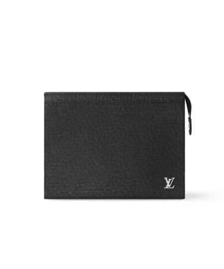 Louis Vuitton Pochette Voyage Bag Black For Men 10,6in/27cm M30450