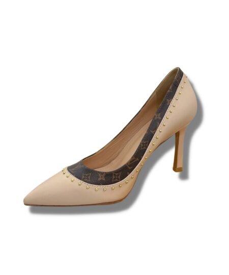Louis Vuitton Signature Pump Beige For Women 9.5/3.7in 1AACG5