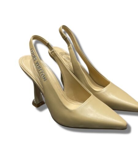 Louis Vuitton Sparkle Slingback Pump Beige For Women