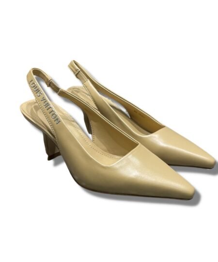 Louis Vuitton Sparkle Slingback Pump Beige For Women 1AB0Q5