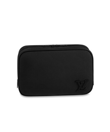 Louis Vuitton Toilet Pouch Bag Black For Men 10.2in/26cm M20912