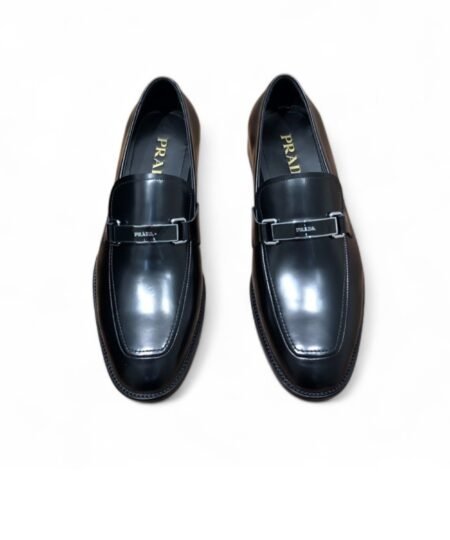 Prada Brushed Loafers Black For Men 1in/25mm PRD 2DB180_P39_F0002_F_G001