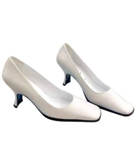 Prada Brushed Pumps White For Women