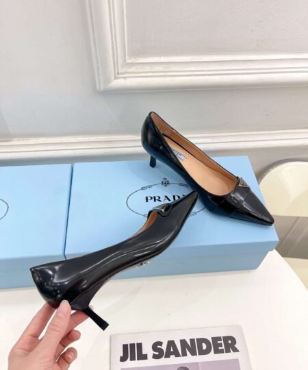Alternative view of Prada Soft Pointed Heel Pumps Black For Women