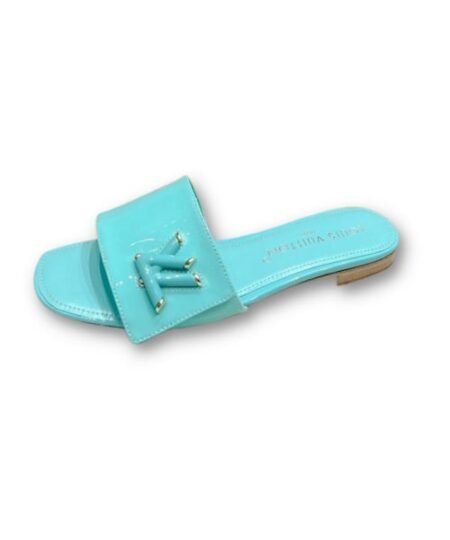 Louis Vuitton Shake Flat Mule Jade Green For Women