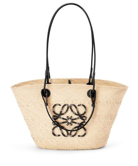 Loewe Anagram Basket Bag Beige/Black For Women 18.1in / 46cm A223T43X02