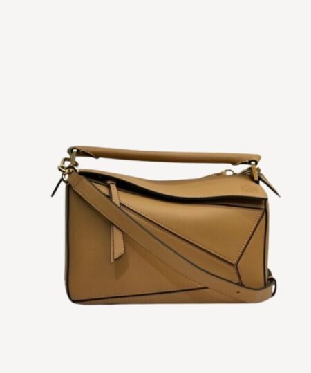 Loewe Small Puzzle Bag Brown For Women 9.4in / 24cm