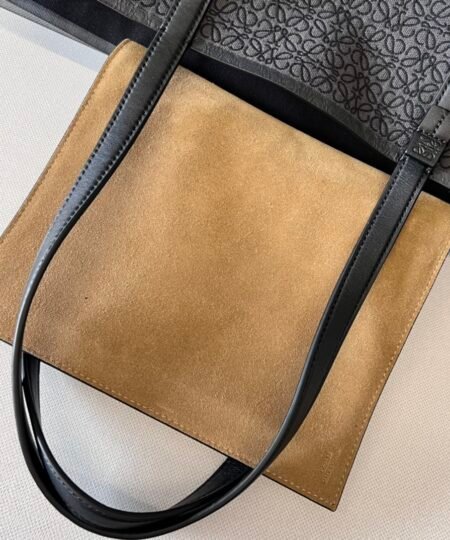 Alternative view of Loewe T Tote bag in Anagram Black/Grey For Women 18.1in / 46cm B657Z73X03