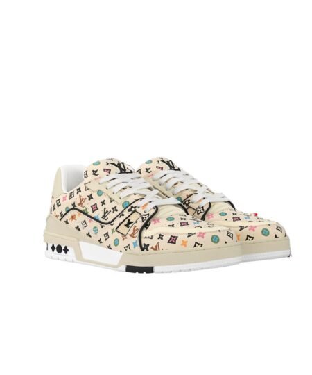 Louis Vuitton Trainer Sneaker Beige For Men 1ACXBG