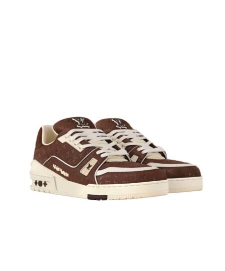 Louis Vuitton Trainer Sneaker Brown For Men 1ACR5Z