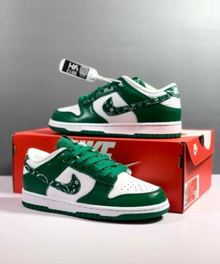Nike Wmns Dunk Low Vintage White-Green Sneaker For Men, Men’s Shoes