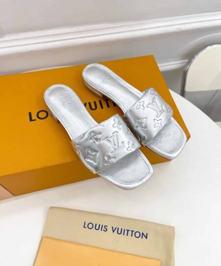 Louis Vuitton Women's Revival Flat Mule Sliver For Women LV 1A9QJG