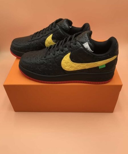 Nike Air Force 1 x Louis Vuitton Black/Yellow For Men