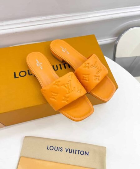 Louis Vuitton Women's Revival Flat Mule Orange For Women LV