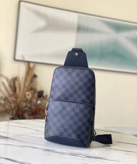 Alternative view of Special Set Louis Vuitton: Avenue Sling Bag + Slender Wallet Damier Graphite