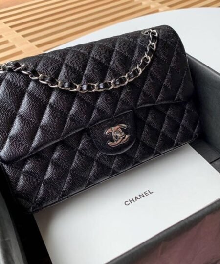 Alternative view of Special Set Chanel Classic: Bag Handbag Silver Hardware + Wallet Card Holder Silver Tone Hardware
