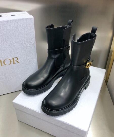 Christian Dior Women's Dior Empreinte Ankle Boot Black For Women CD KDI613VEA_S900