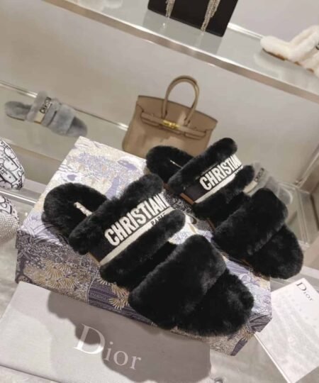 Christian Dior Women's Dior Chez Moi Slide Black For Women CD KDQ734ESK_S11X