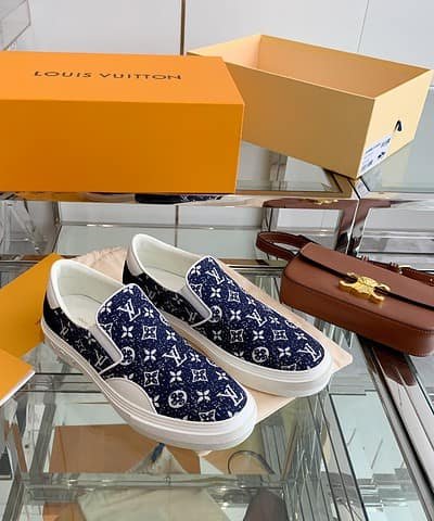 Louis Vuitton Women's Trocadero Slip On Dark Blue For Women LV
