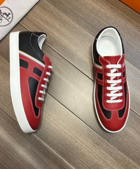 Hermes Boomerang Sneaker Red For Men H211861ZHMR435