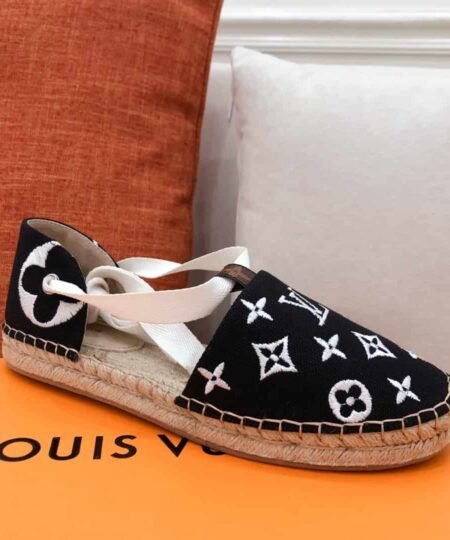 Alternative view of Louis Vuitton Women's Starboard Flat Espadrille Black For Women LV