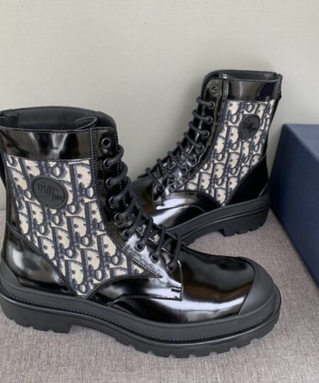 Alternative view of Christian Dior Women's Dior With Oblique Jacquard Ankle Boot Black For Women CD