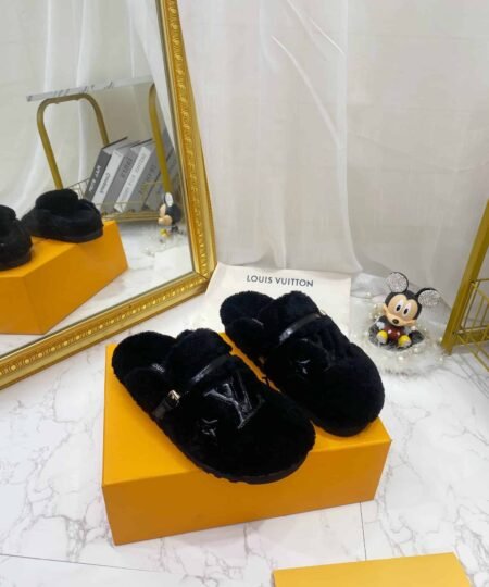 Louis Vuitton Women's Winterbreak Flat Comfort Mule Dark Blue For Women LV