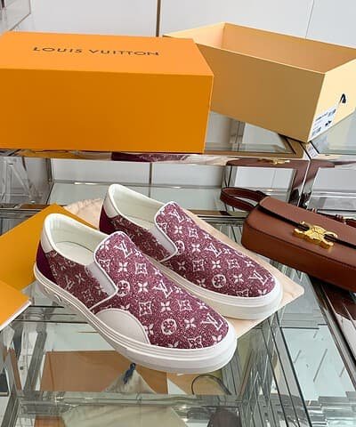 Louis Vuitton Women's Trocadero Slip On Red For Women LV