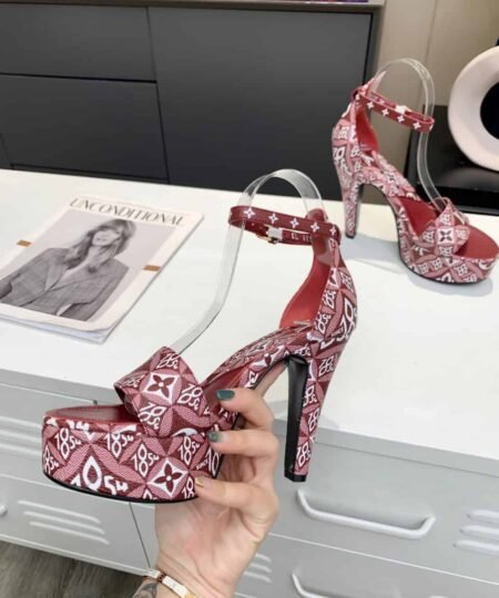 Alternative view of Louis Vuitton Women's Afterglow Platform Sandal Dark Red For Women LV