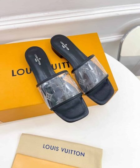 Louis Vuitton Women's Revival Flat Mule Black For Women LV