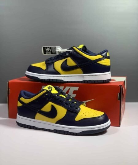 Nike Wmns Dunk Low Vintage Black-Yellow Sneaker For Men, Men’s Shoes