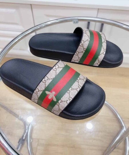 Alternative view of Gucci Women's GG Slide Sandal With Bee Web Black For Women 407345