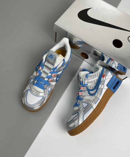 Nike Air Rubber Dunk Off-White UNC White/University Blue-White For Men, Men’s Shoes CU6015-100