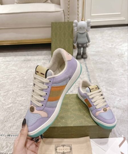 Alternative view of Gucci Women's Gucci Lovelight Screener Sneaker Lilac For Women 708295 0YIA0 5380