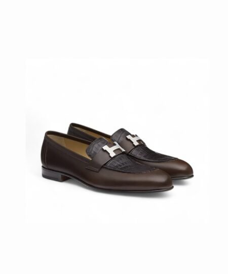 Hermes Paris Loafer Moka For Men H191376ZAMM410