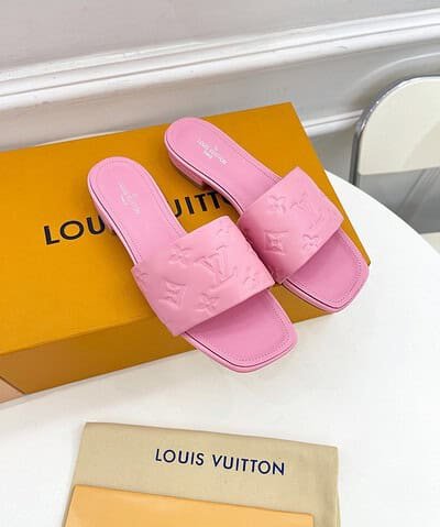 Louis Vuitton Women's Revival Flat Mule Light Pink For Women LV 1A9PA1