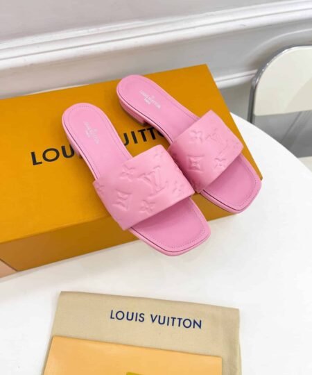 Louis Vuitton Women's Revival Flat Mule Light Pink For Women LV 1A9PA1