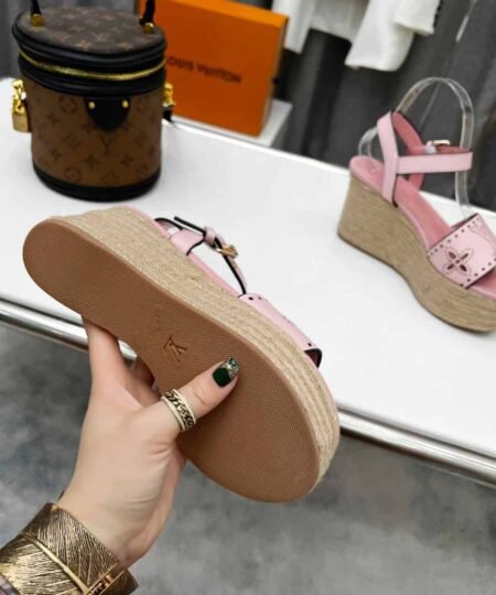 Alternative view of Louis Vuitton Women's Starboard Wedge Sandal Pink For Women LV
