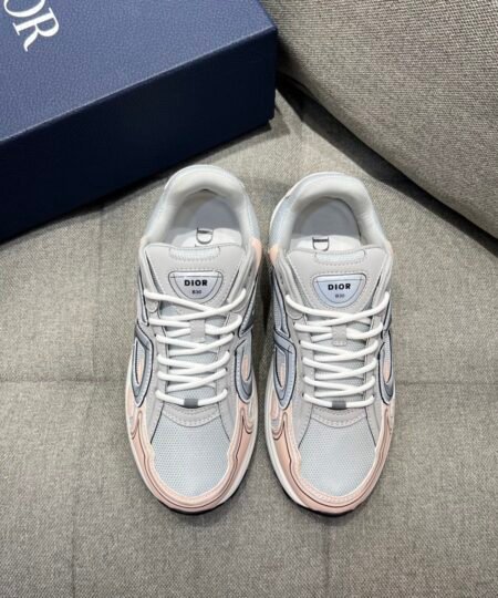 Alternative view of Christian Dior Women's B30 Sneaker Gray Mesh And Light Pink For Women CD