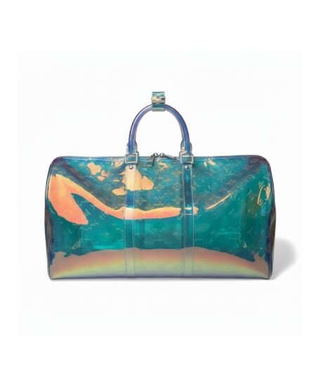 Louis Vuitton Keepall Bandouliere 50 Monogram PVC Iridescent Prism By Virgil Abloh For Men, Men's Bags, Travel Bags 19.7in/50cm LV M53271