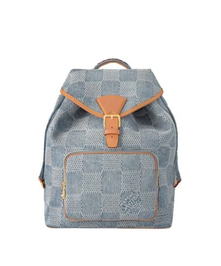 Louis Vuitton Montsouris Backpack Denim For Men 32cm/12in N40708
