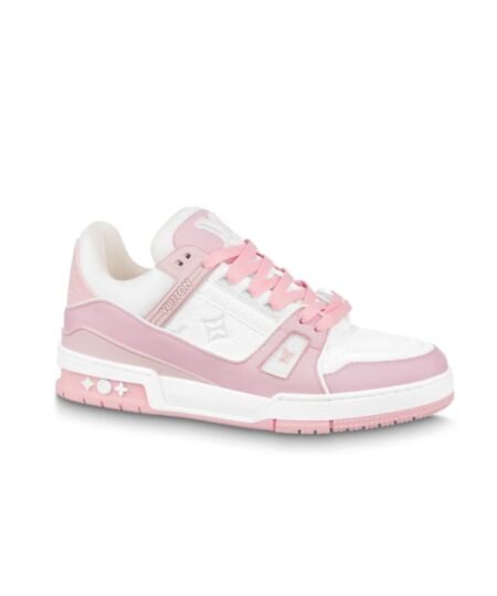 Louis Vuitton LV Trainer Sneaker Pink For Men 1ABOEI
