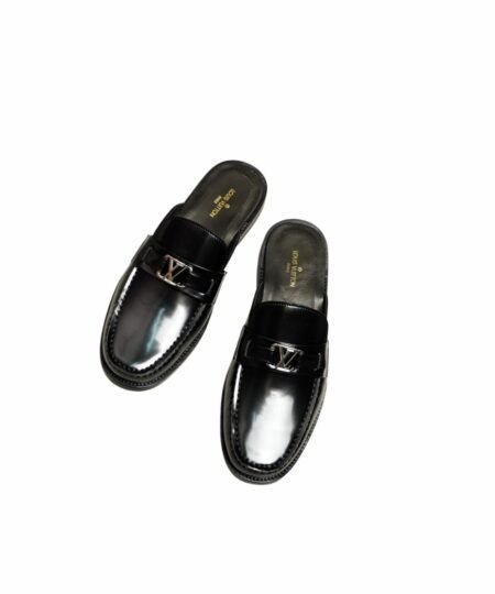 Louis Vuitton Major Open Back Loafer Black For Men