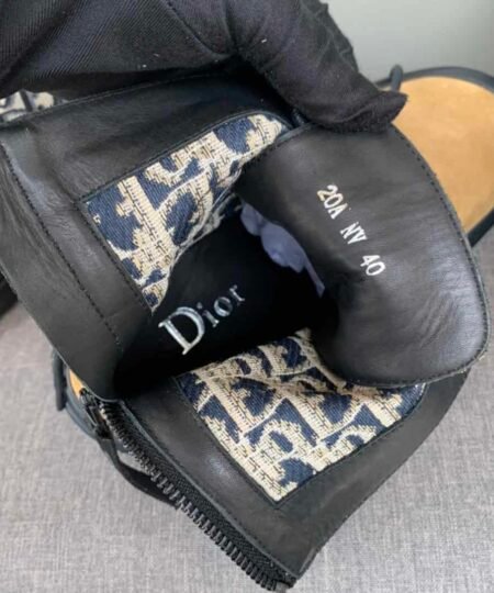 Alternative view of Christian Dior Women's Dior With Oblique Jacquard Ankle Boot Brown For Women CD