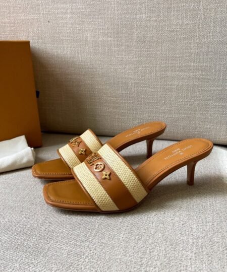 Louis Vuitton Women's Lock It Mule Brown For Women LV 2.2in/5.5cm