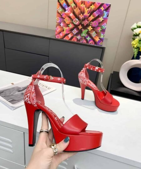 Alternative view of Louis Vuitton Women's Afterglow Platform Sandal Red And White For Women LV