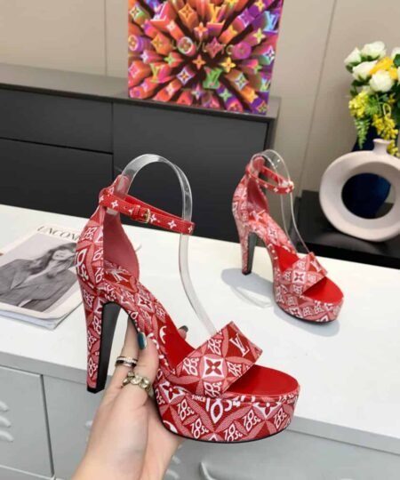 Alternative view of Louis Vuitton Women's Afterglow Platform Sandal Red For Women LV