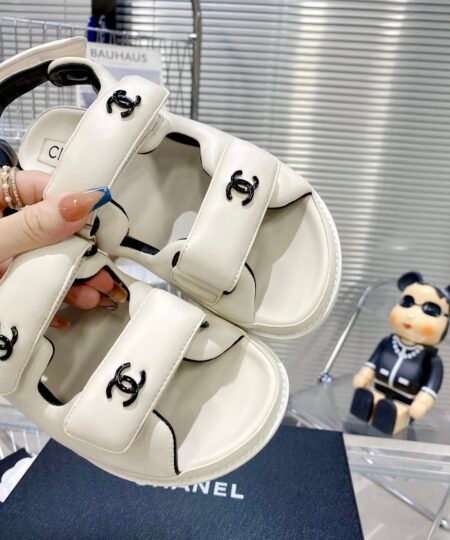 Alternative view of Chanel Women's Sandals With Chanel Logo White For Women